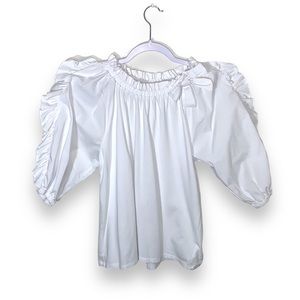 Habitual Big Girls Eastyn Off the Shoulder Top White Size 16 Puff Sleeve